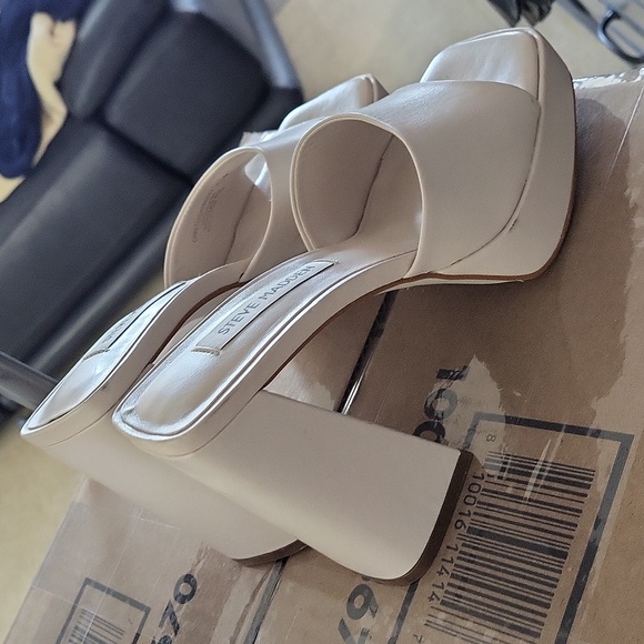 Steve Madden Platform Christo/criso2S1 Sandals 👡 Leather Upper - Picture 2 of 6